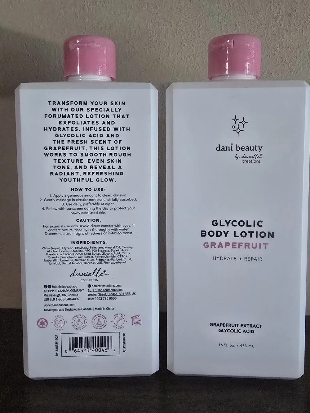 Glycolic Body Lotion - Grapefruit (Pink)
